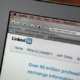 Linkedin screen on Apple Macbook Air