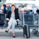 Woman travelling - airport
